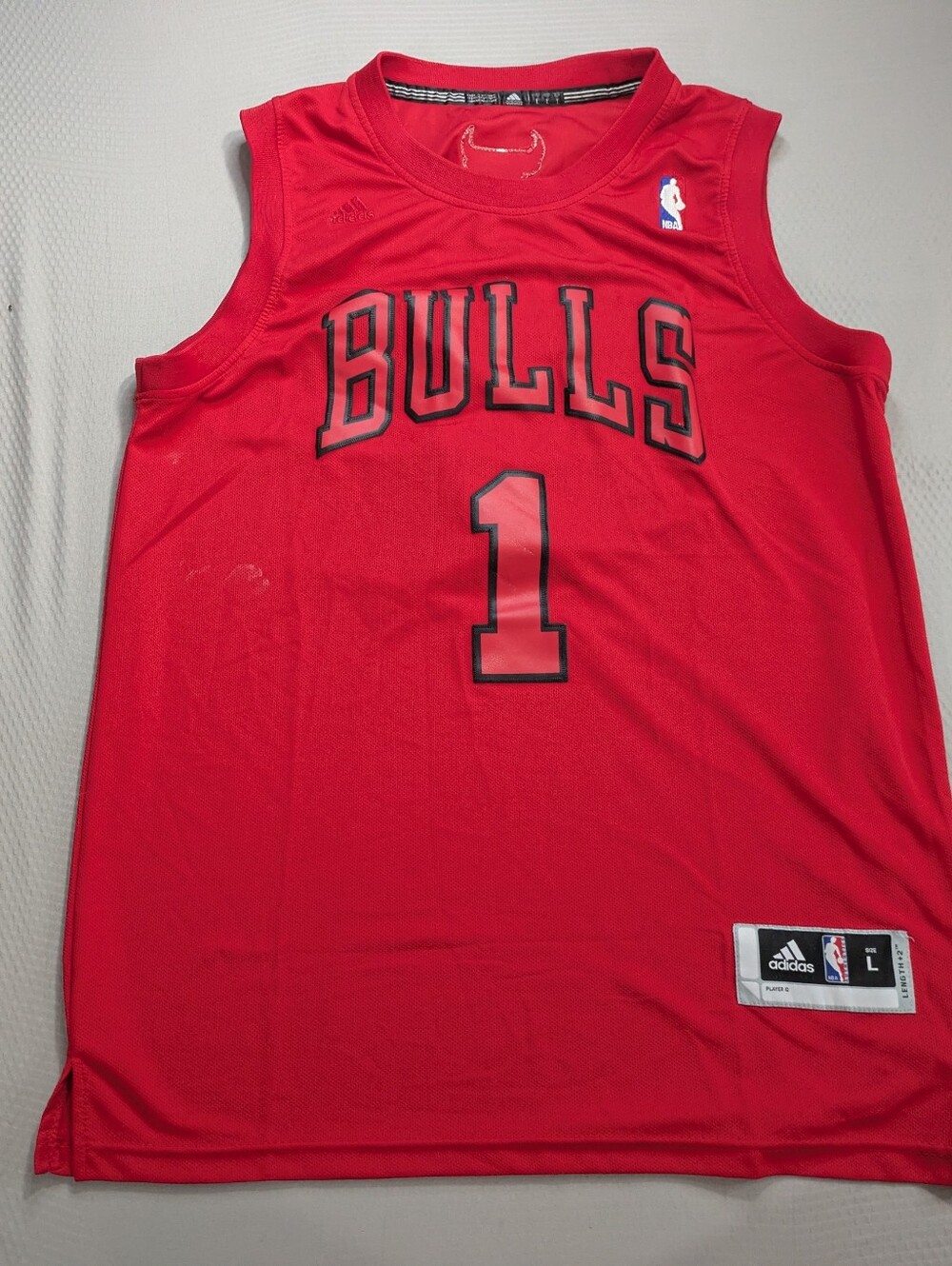 Adidas 2012 Christmas Day Chicago Bulls Derrick Rose Jersey Men L + 2 Very Rare